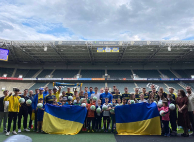 Training for children from the National Football Team of Ukraine
