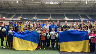 Training for children from the National Football Team of Ukraine